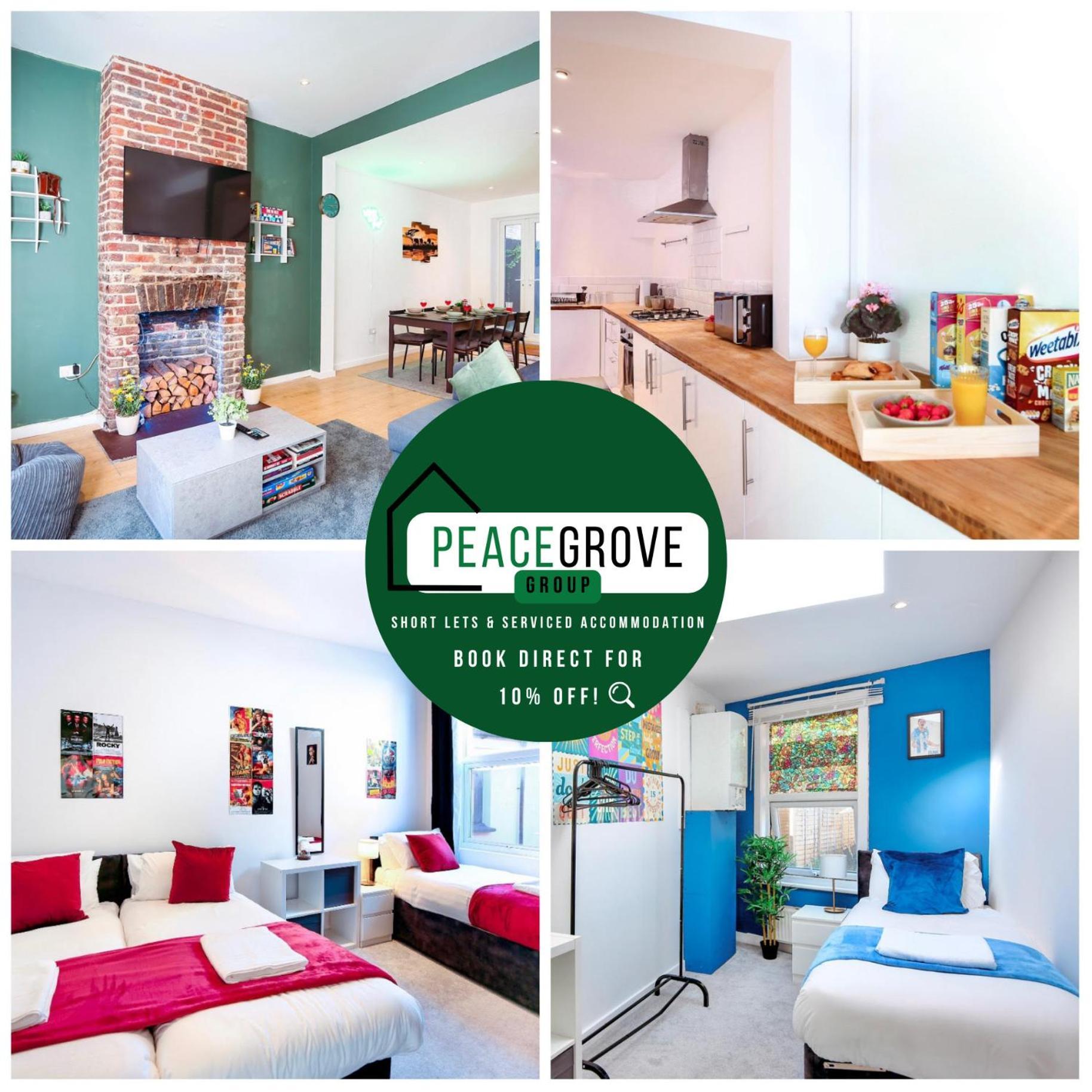 Three Bedroom House By Peacegrove Homes Short Lets & Serviced Accommodation Brighton With Free Wifi & Pet Friendly المظهر الخارجي الصورة